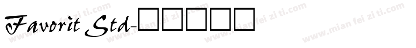 Favorit Std字体转换